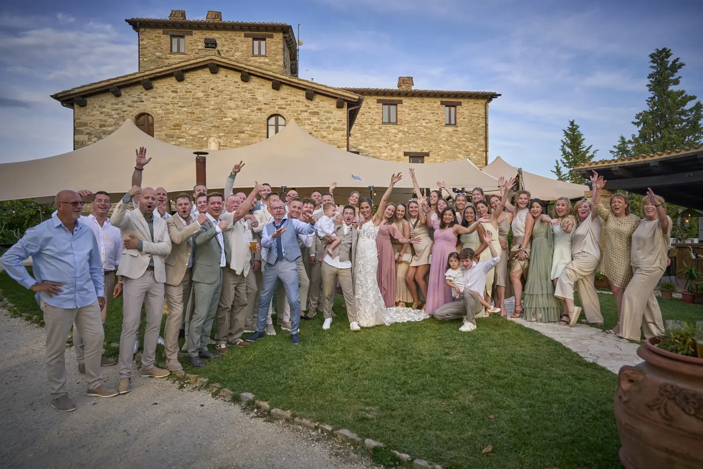 Bruiloft aan het Comomeer in Italie