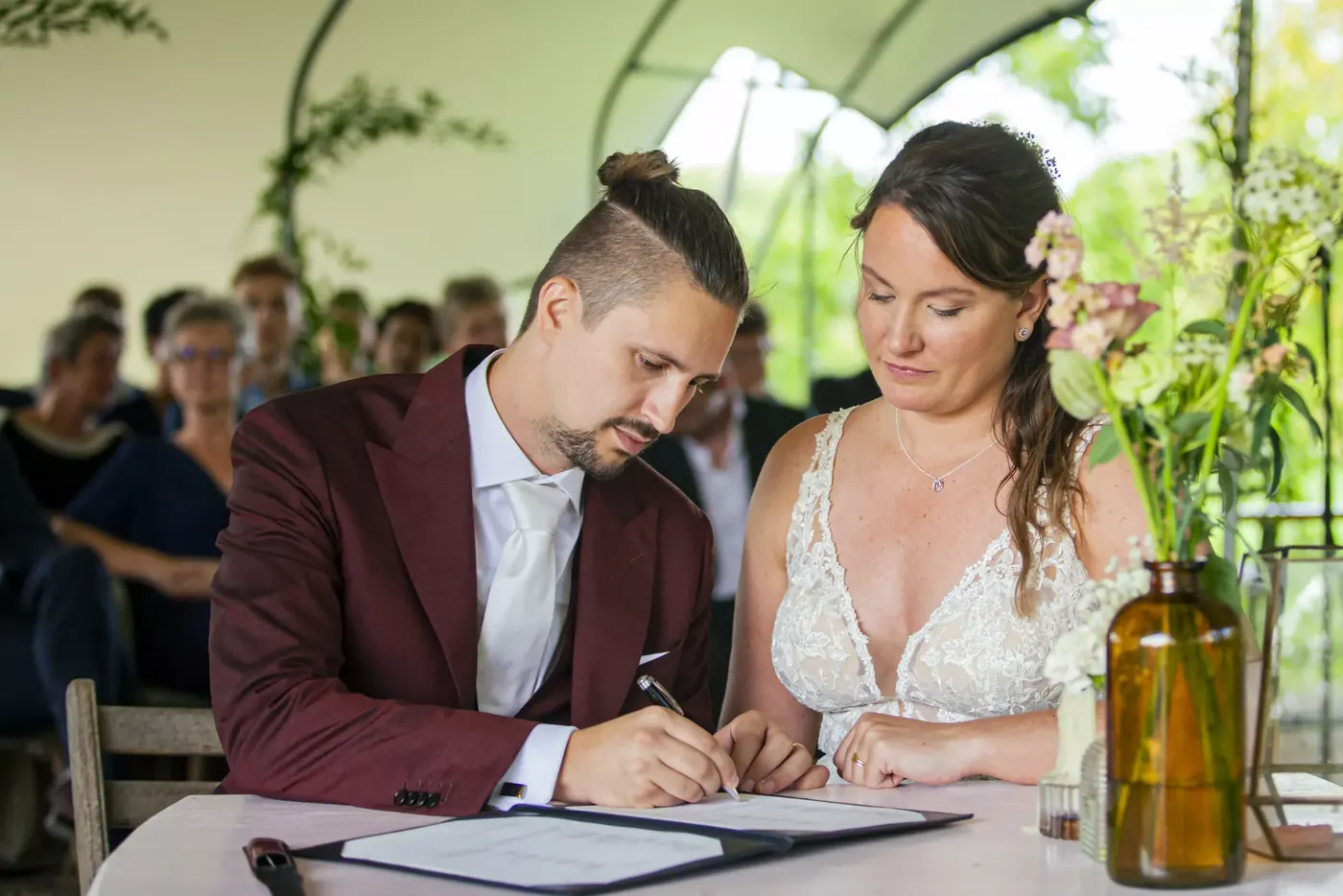 Ceremonie tijdens een bruiloft