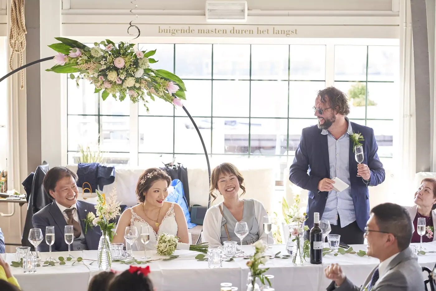 Feest na de ceremonie in Amsterdam