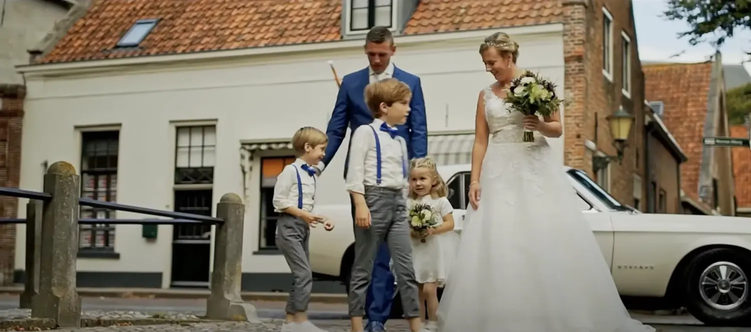 Panoramisch beeld uit een trouwreportage van Richard